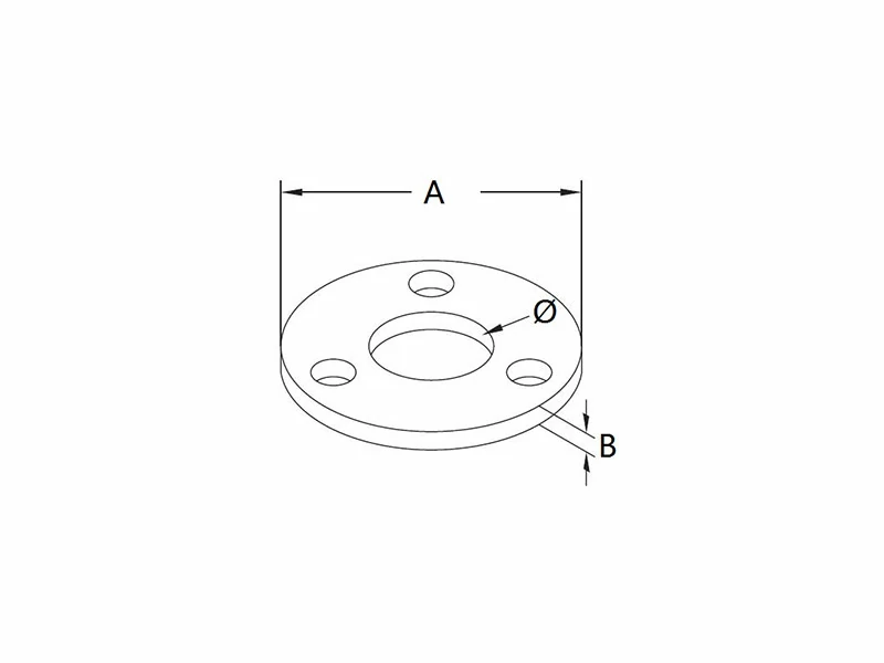 Round Base Plate Welding Structure