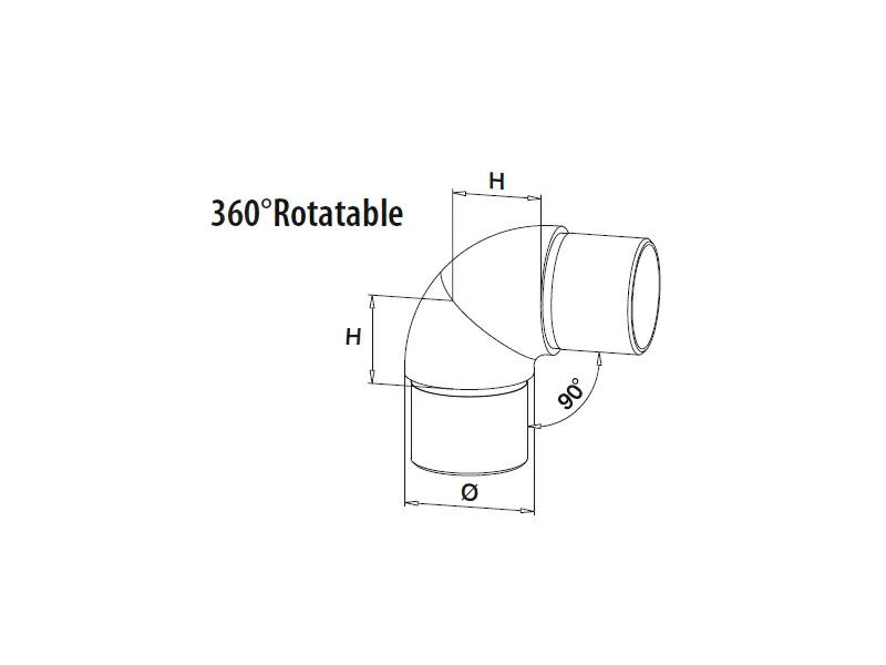 360 Elbow Rotatable Structure