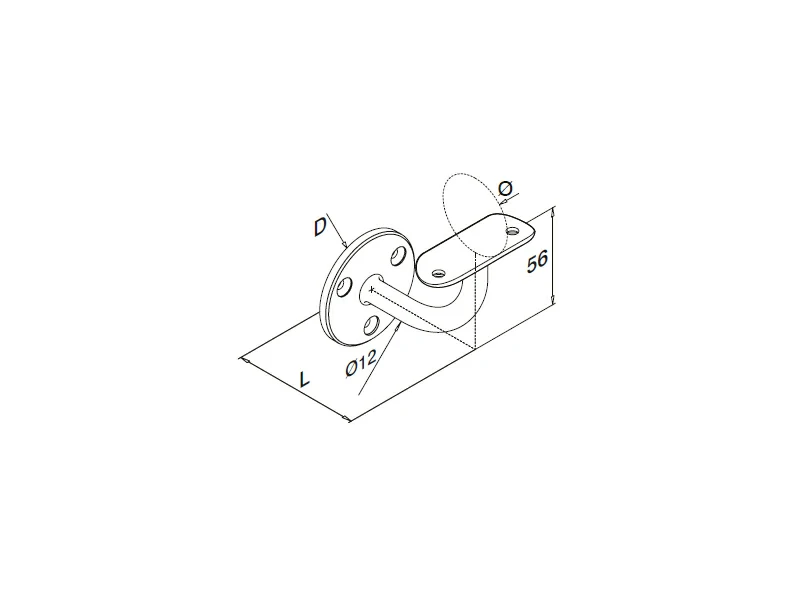 Stainless Handrail Brackets Structure