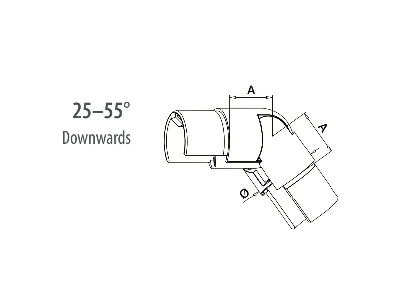 Slotted Tube Adjustable Elbow Structure