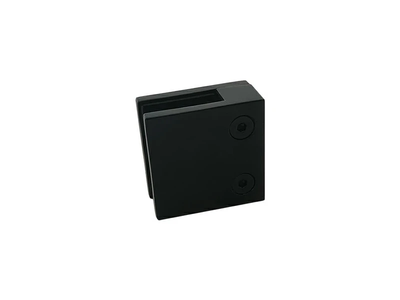 Small Black Glass Clamp Square Type