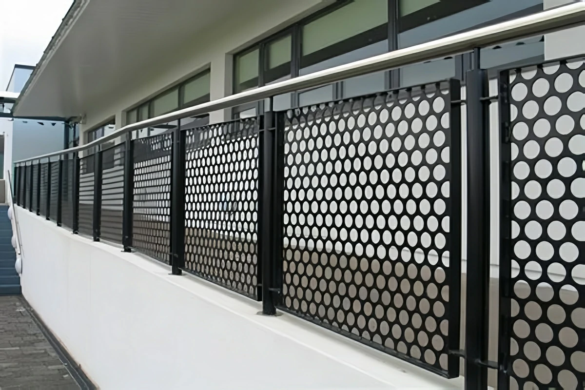 Style of Metal Panel Railing